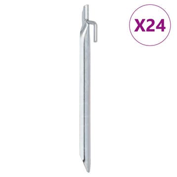 vidaXL Tentharingen 24 st V-vormig Ø20 mm 24 cm, Verzenden, Nieuw
