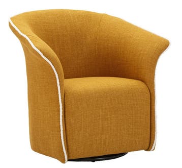 SENAPE SIENA DRAAIFAUTEUIL CM 83,5x66x80 (ZITHOOGTE: CM 42 ), Ophalen of Verzenden, Nieuw