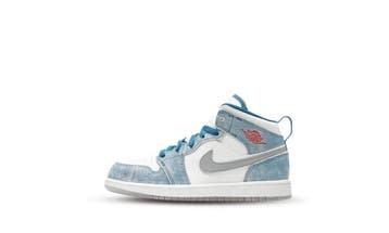 Air Jordan 1 Mid SE French Blue Light Steel (PS), Nieuw