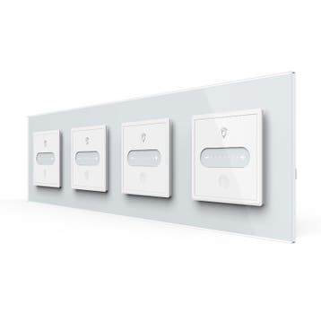 Livolo | Wit | SR+SR+SR+SR | Slide-Dimmer | EC | Smart Home, Ophalen of Verzenden, Nieuw
