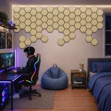 Akoestische panelen Sonic Shield houtlook - licht eiken, Verzenden, Nieuw