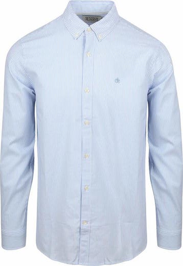 Scotch and Soda Overhemd Streep Lichtblauw maat M Heren, Verzenden, Nieuw, Scotch and Soda