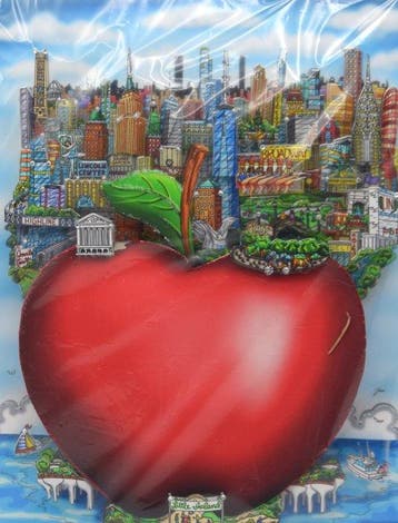 Charles Fazzino (1955) - Big Apple… Little Island, Antiek en Kunst