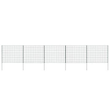 vidaXL Schuttingset 77,5x64 cm groen, Tuin en Terras, Schuttingen, Verzenden, Nieuw, IJzer, Minder dan 1 meter
