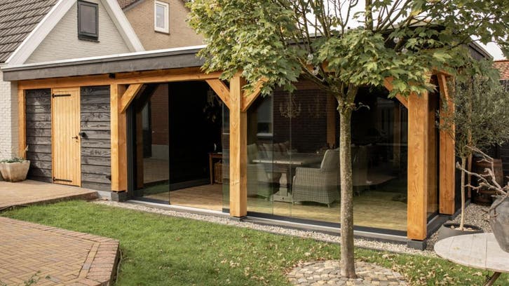 ALL-IN DEAL - Overkapping met schuur 8x4m voor €8583, Tuin en Terras, Overkappingen, Veranda, Nieuw, Ophalen of Verzenden