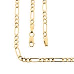 Gouden Figaro schakelketting, Sieraden, Tassen en Uiterlijk, Kettingen, Ophalen of Verzenden, Gebruikt, Overige kleuren, Goud