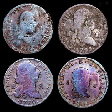 Spanje. Fernando VII. 8 Maravedís 1779-1818 - Segovia