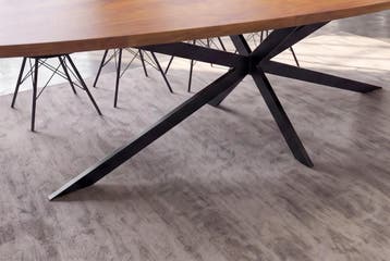 Eettafel ORGANIC ARTWORK 240cm acacia hout bruin - 47566, Huis en Inrichting, Ophalen of Verzenden, Nieuw
