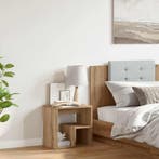 vidaXL Nachtkastje 40x30x40 cm bewerkt hout artisanaal, Verzenden, Nieuw, Hout