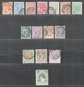 Nederland 1891/1898 - Koningin Wilhelmina Hangend Haar -, Postzegels en Munten, Postzegels | Nederland, Gestempeld