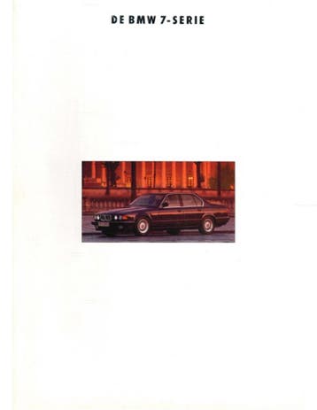 1992 BMW 7 SERIE BROCHURE NEDERLANDS, Nieuw, BMW, Author
