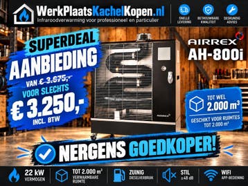 Airrex Infraroodheater | Diesel Kachel | Werkplaatskachel, Ophalen of Verzenden, Nieuw