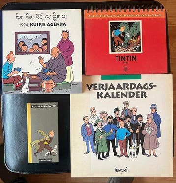Kuifje, Tintin - 4 Agenda - Casterman; Lombard - 1995, Nieuw