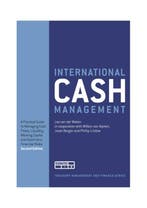 International Cash Management / Treasury management and, Verzenden, Gelezen, L. van der Wielen