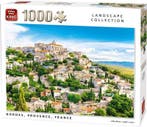 King Puzzel 1000 Stukjes - Gordes, Provence, France Landscap, Verzenden, Nieuw
