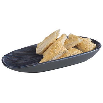 GGM Gastro | (6 stuks) LOOPS - diep bord - ovaal - melamine, Verzenden, Nieuw, Bord(en)