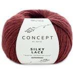 Katia Concept Silky Lace - 176 wijnrood - Merino/Zijde Gar, Ophalen of Verzenden, Nieuw