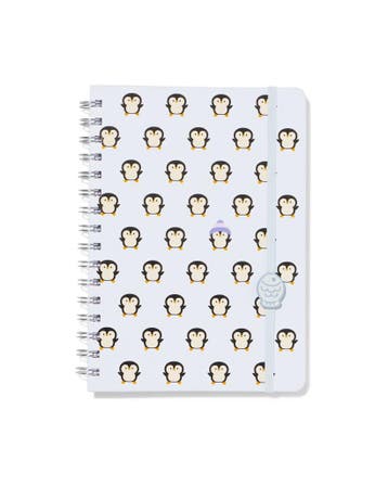 HEMA Notitieboek A5 gelinieerd pinguïn, Verzenden, Nieuw