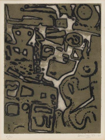 Corneille (1922-2010) - Abstracte compositie