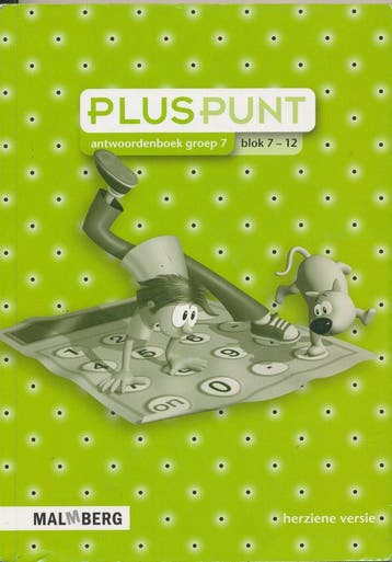 Pluspunt versie 3 Antwoorden blok 7-12 groep 7, Boeken, Verzenden, Nieuw