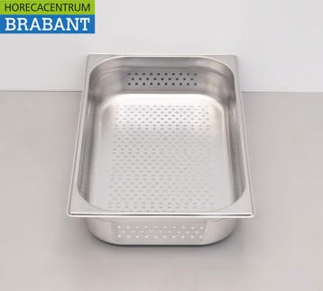 HCB RVS Geperforeerde Gastronorm bak GN bak 1/1 Diepte 100, Ophalen of Verzenden, Nieuw in verpakking