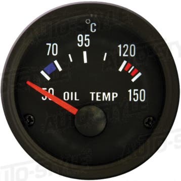 Performance Instrument Zwart Olietemperatuur 50-150C 52mm, Ophalen of Verzenden, Nieuw