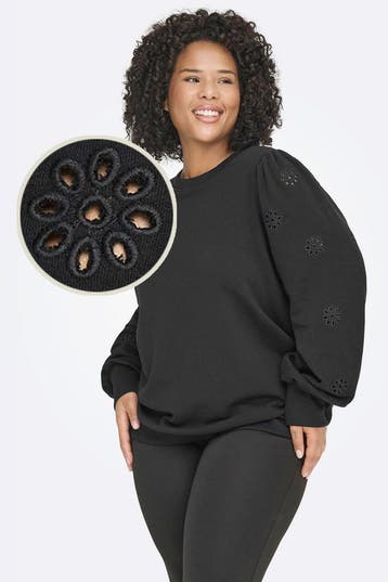ONLY sweater Femme broderie mouw Maat:, Verzenden, Nieuw, Overige kleuren