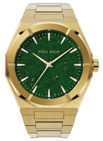 Paul Rich Star Dust II Gold Green SD208 horloge, Overige merken, Staal, Verzenden, Polshorloge