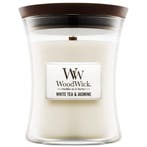 WoodWick White Tea & Jasmine Medium Candle - 275gr, Ophalen of Verzenden, Nieuw, Overige typen