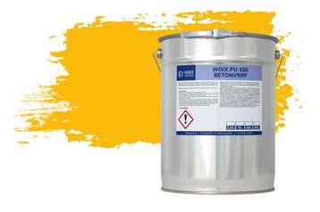 Wixx PU 150 Betonverf RAL 1023 | Verkeersgeel 20L, 15 tot 20 liter, Verzenden, Nieuw, Verf