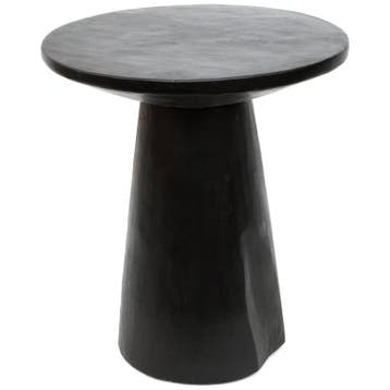 Bazar Bizar De Timber Conic Bijzettafel - Zwart - 50 -, Huis en Inrichting, Tafels | Bijzettafels, 45 tot 60 cm, Minder dan 55 cm