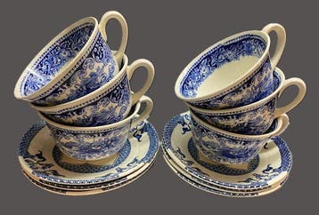 Petrus Regout, & Royal tudor  Mandarin - Drinkservies (14), Antiek en Kunst
