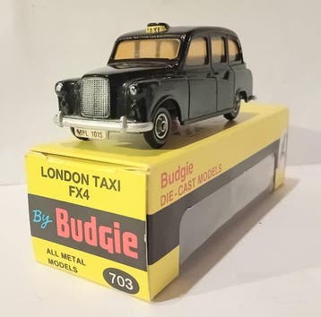 Budgie Toys 1:43 - Modelauto - London Taxi Fx4 (703), Nieuw