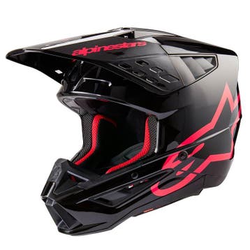 Alpinestars S-M5 Corp Helm Ece 22.06 Zwart Diva Roze, XXL, Nieuw met kaartje, Overige merken, Heren