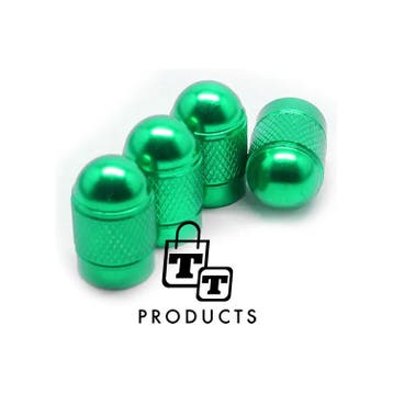TT-products ventieldoppen Green Bullets aluminium 4 stuks, Ophalen of Verzenden, Nieuw