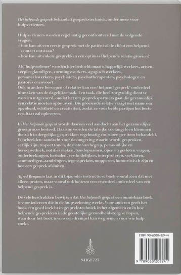 Het helpende gesprek 9789060202241 A. Benjamin, Verzenden, Gelezen, A. Benjamin