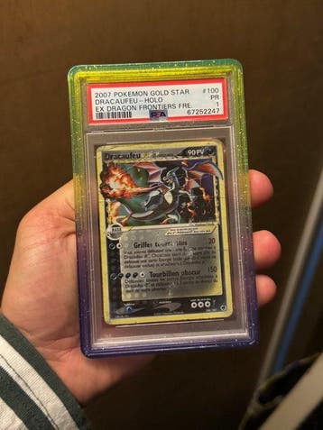 Pokémon - 1 Graded card - Charizard 100 Foil, Holo - PSA 1 -, Hobby en Vrije tijd, Nieuw
