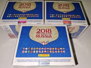2018 Panini 3x Box sigillato stickers World Cup Russia 2018, Nieuw
