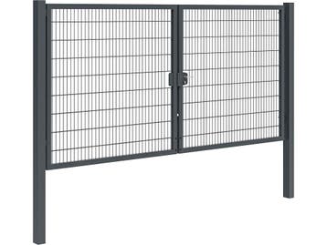 Dubbele tuinpoort | Professional | 400 cm breed, 1 tot 2 meter, Nieuw, IJzer, Minder dan 3 meter