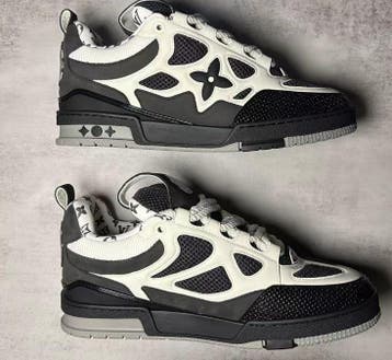 Louis Vuitton Skate Sneaker | Grey White, Zwart, Nieuw, Ophalen of Verzenden, Sneakers of Gympen