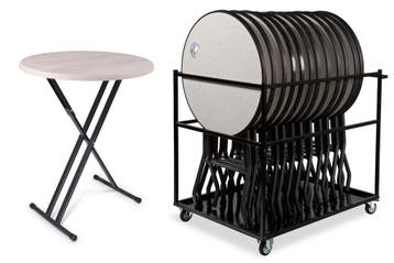 Supercombi | 14x Statafel Madeira + trolley, Ophalen of Verzenden, Nieuw, Kunststof