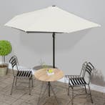 vidaXL Balkonparasol half met aluminium paal 300x155 cm, Tuin en Terras, Verzenden, Nieuw, 3 tot 4 meter