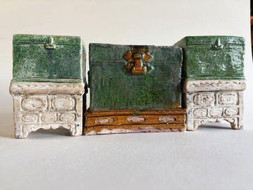 Oud-Chinees, Ming-dynastie Aardewerk Funerary model