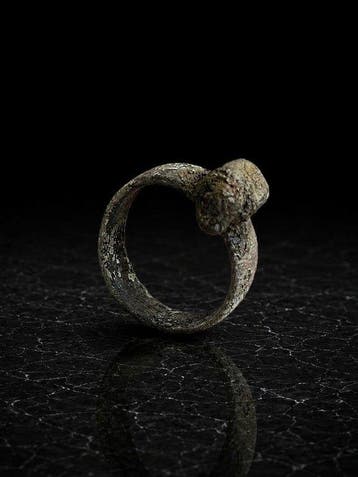 Oud-Romeins, Keizerrijk Brons Ring - 3e tot 5e eeuw na