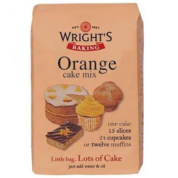 Wrights Sinaasappel Cakemix 500g, Verzenden, Nieuw