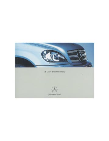 2003 MERCEDES BENZ M KLASSE INSTRUCTIEBOEKJE DUITS, Auto diversen