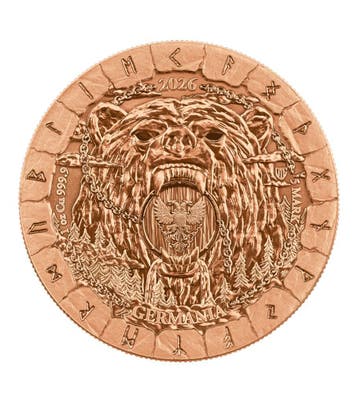 Bödvar Saga 1oz | 999.9 BU Copper, Verzenden, Koper