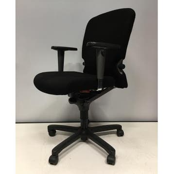 (MDK-105806) Comforto 77 bureaustoel kleur zwart, Ophalen of Verzenden, In hoogte verstelbaar, Gebruikt