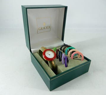 Gucci - Very rare 11/12.2 Gucci bangle watch with complete, Nieuw