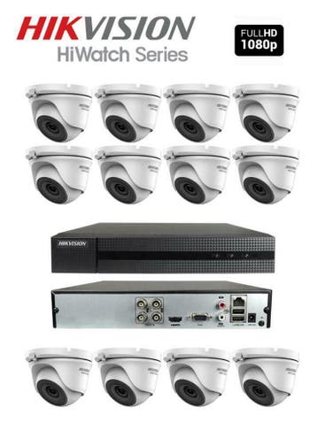Hikvision Camera Beveiliging 12 x 2 Megapixel Dome +2TB HDD, Ophalen of Verzenden